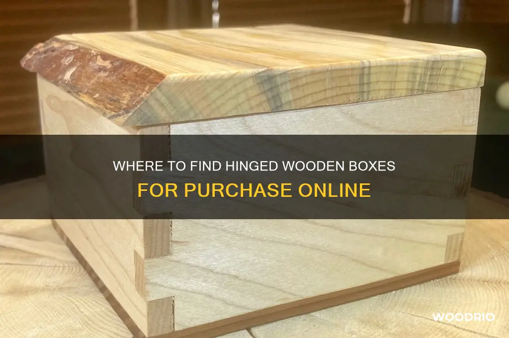can you buy a wooden box with hinges
