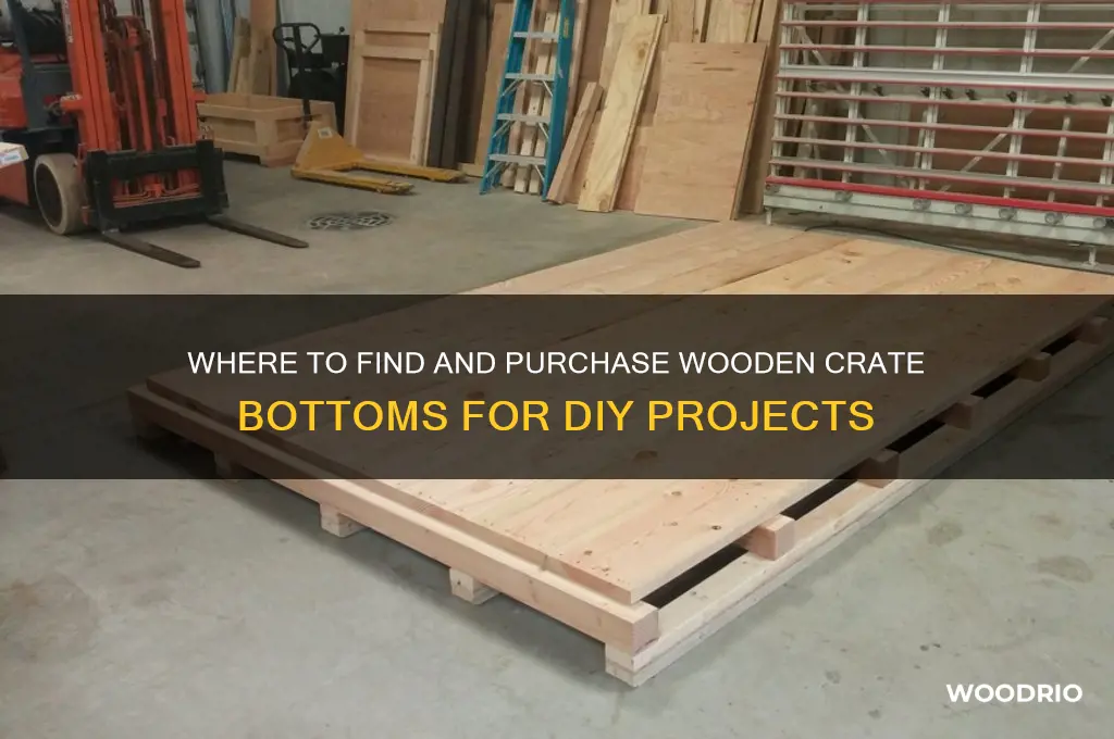 can you buy a wooden crate bottom
