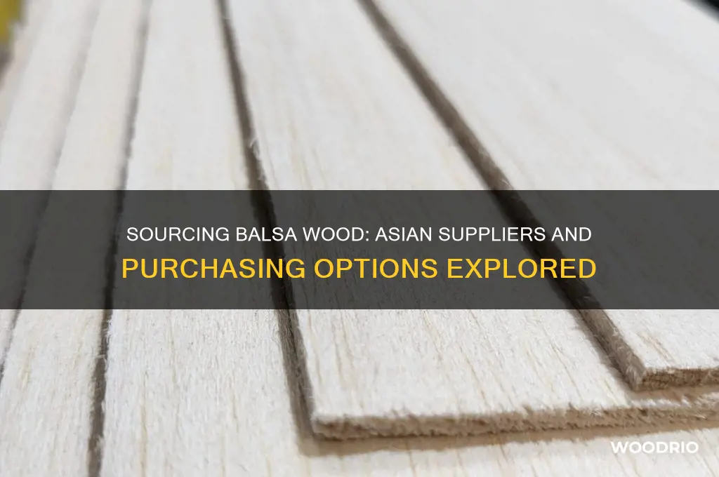 can you buy balsa wood from asia