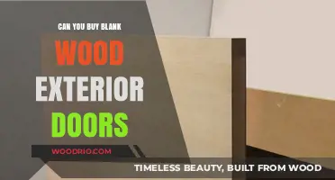 Where to Find and Buy Blank Wood Exterior Doors for Customization