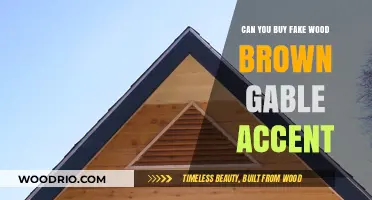 Buying Fake Wood Brown Gable Accents: A Comprehensive Guide