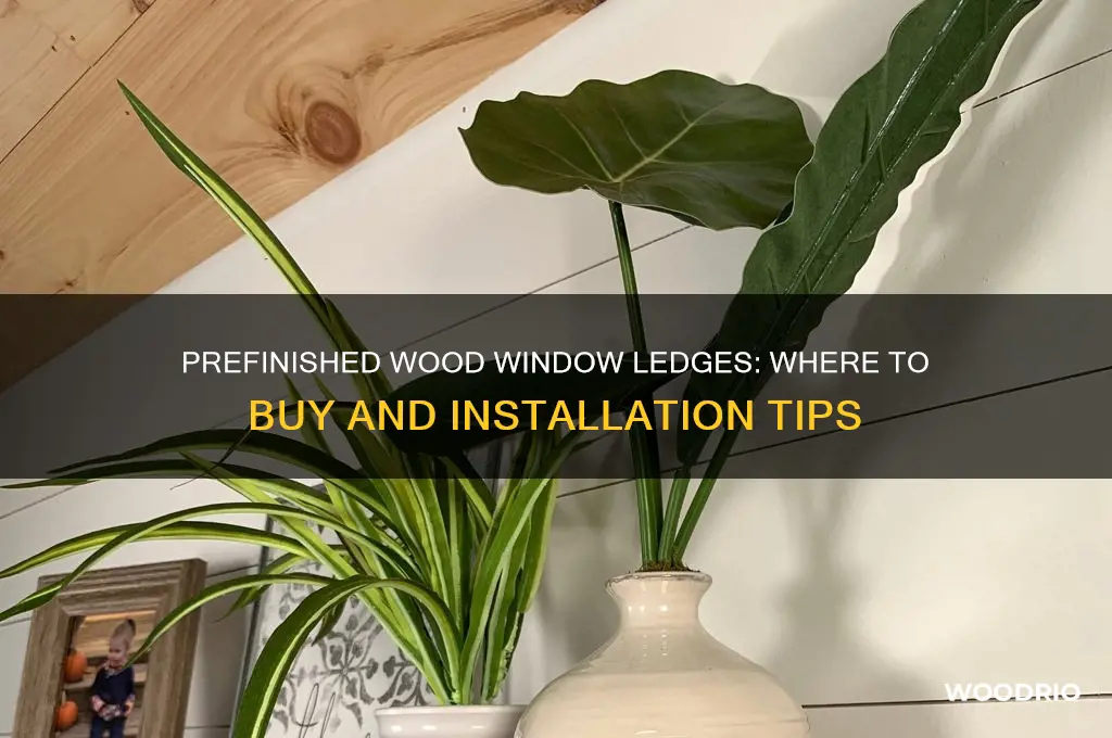 can you buy prefinished wood window ledges
