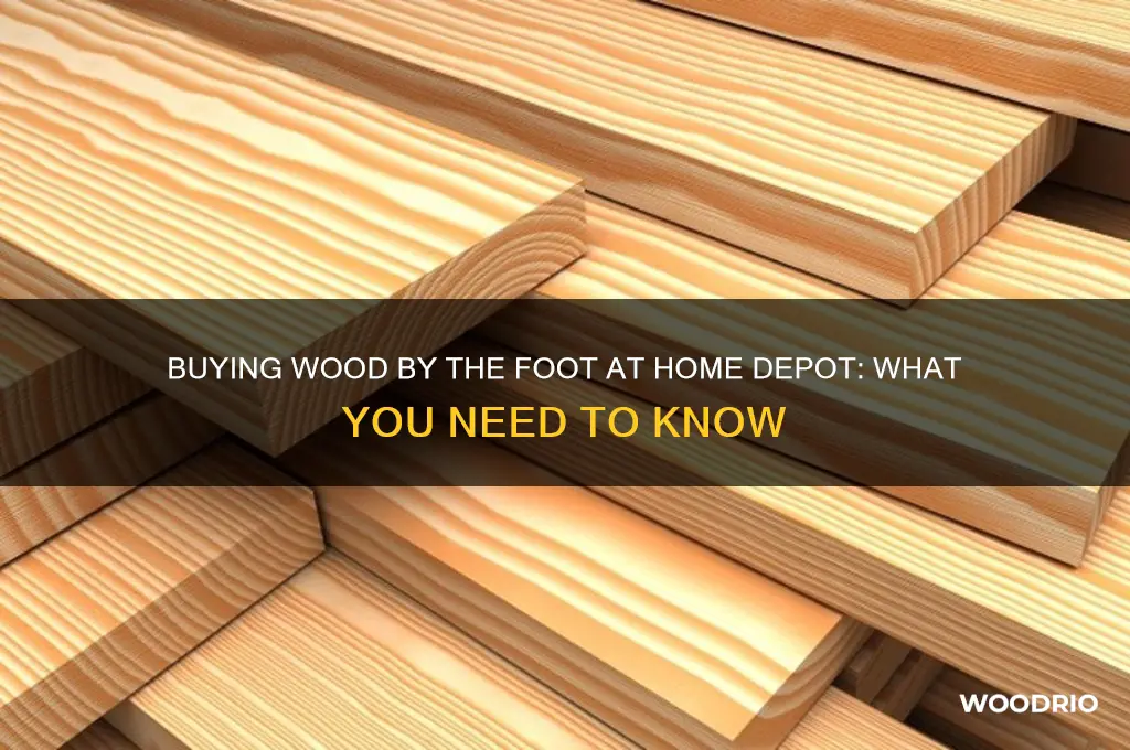 can you buy wood by the foot at homedepot