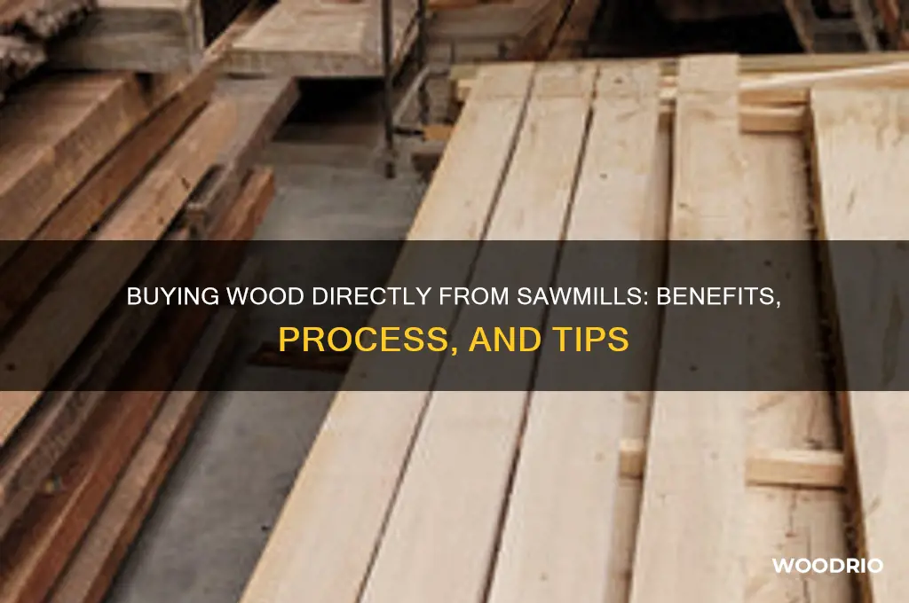 can you buy wood direct from sawmill