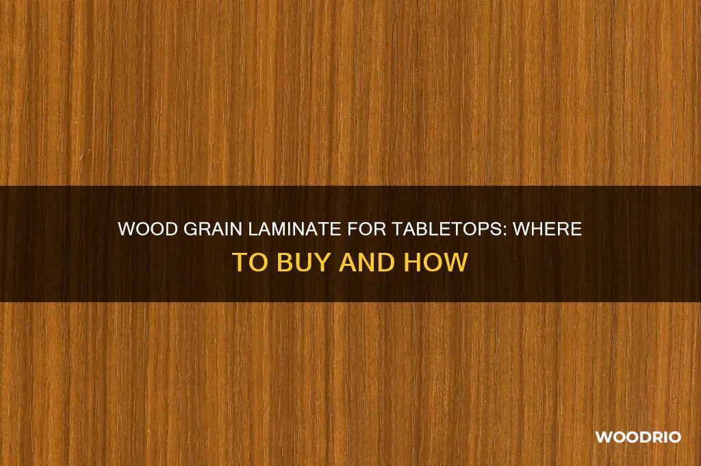 can you buy wood grain laminante for table tops