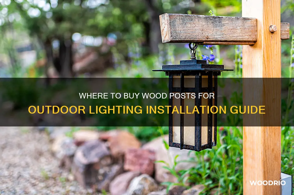 can you buy wood posts for installing outdoor lighting