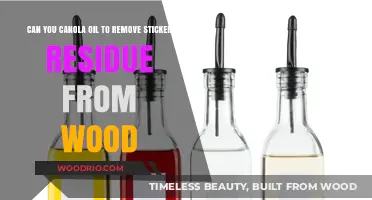 Natural Solutions: Using Canola Oil to Remove Sticker Residue from Wood Surfaces