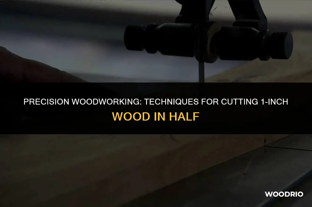 can you cut 1 inch wood in half