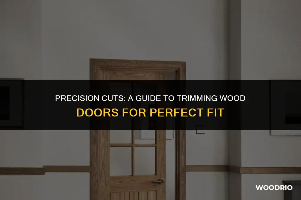 can you cut a wood door