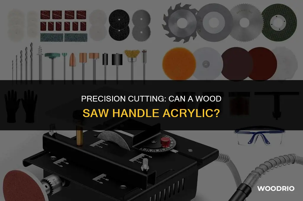 can you cut acrylic with a wood saw