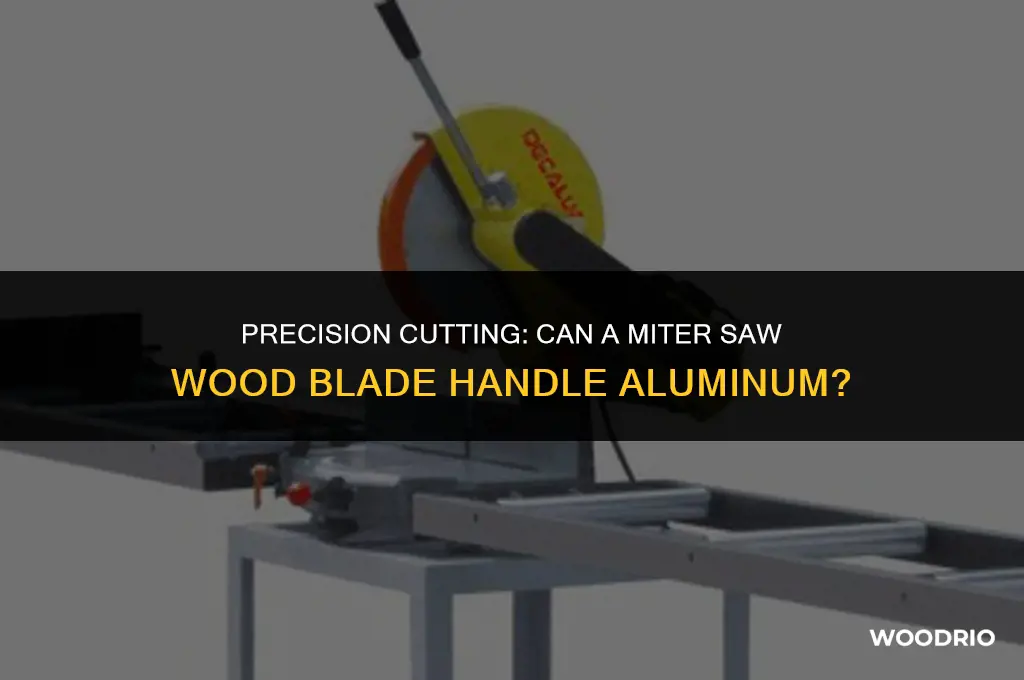 can you cut aluminum with a miter saw wood blade