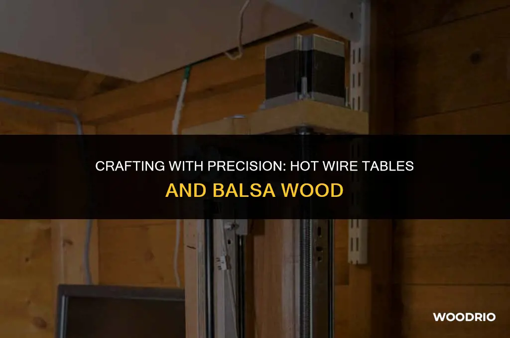 can you cut balsa wood with a hot wire table
