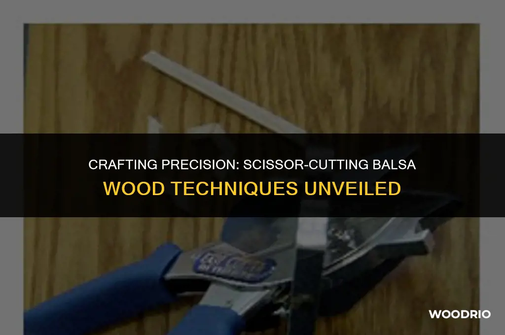 can you cut balsa wood with scissors