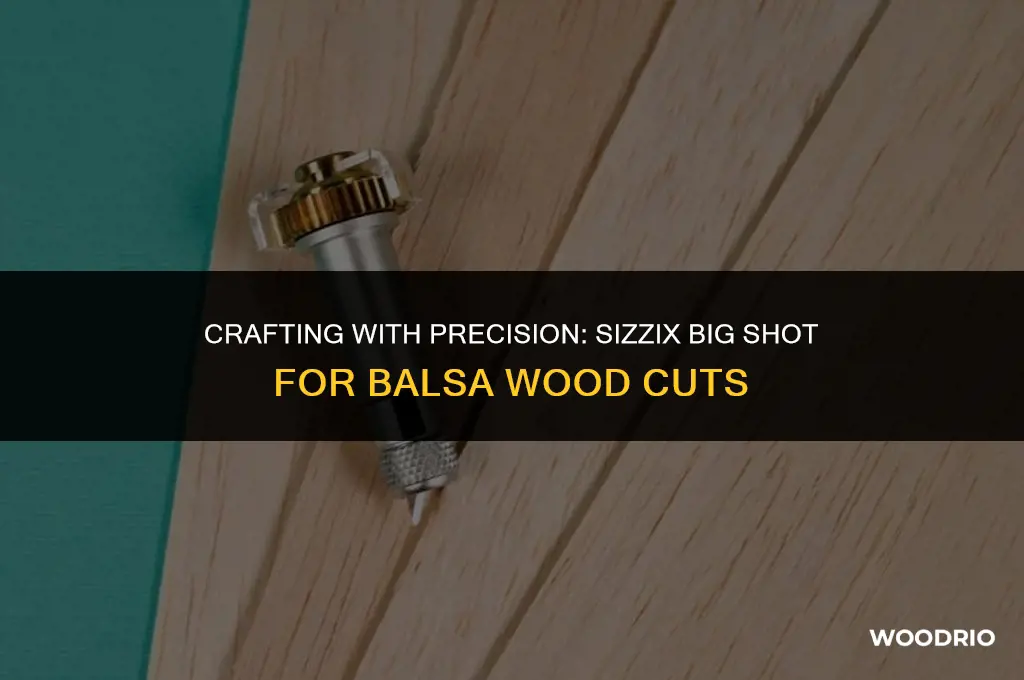can you cut balsa wood with sizzix big shot