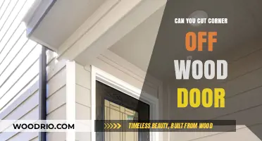 DIY Door Modification: Trimming Corners for a Perfect Fit