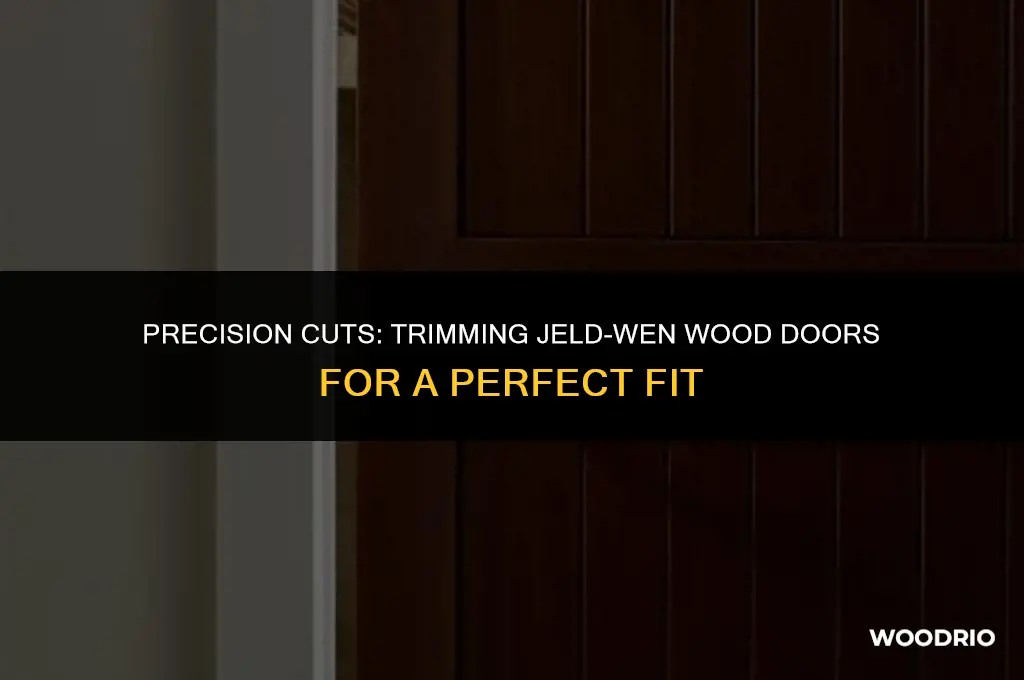 can you cut down a jeld wen wood door