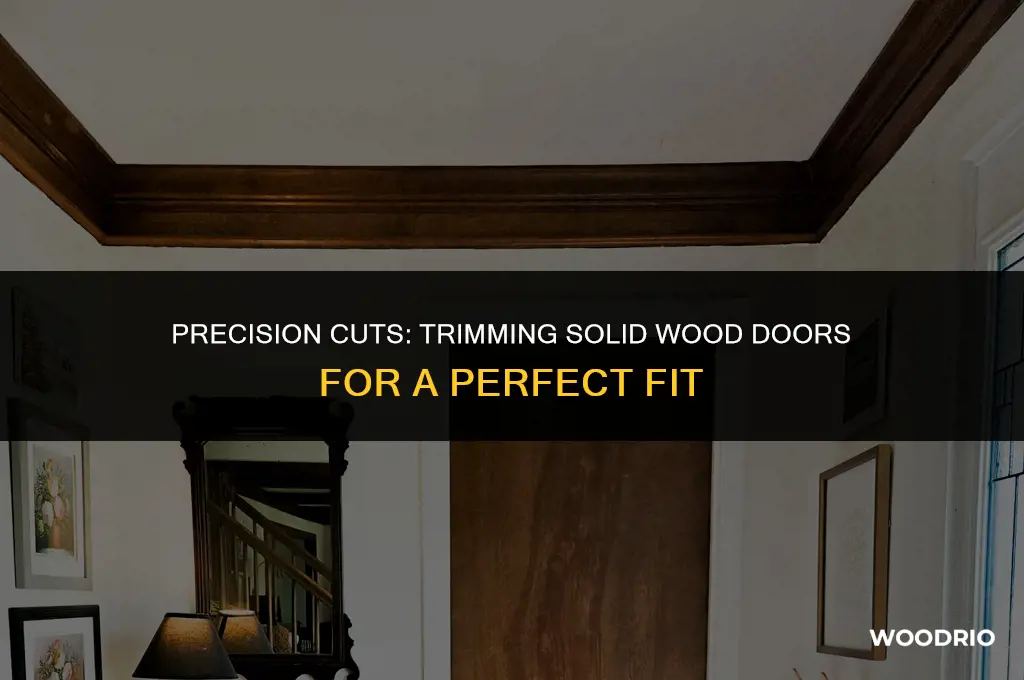 can you cut down a solid wood door