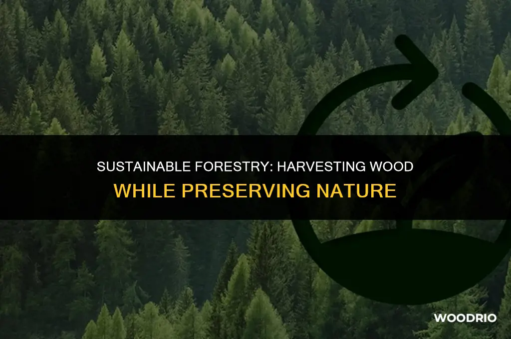 can you cut down some trees for wood