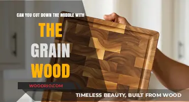 Precision in Woodworking: Cutting Down the Middle with the Grain