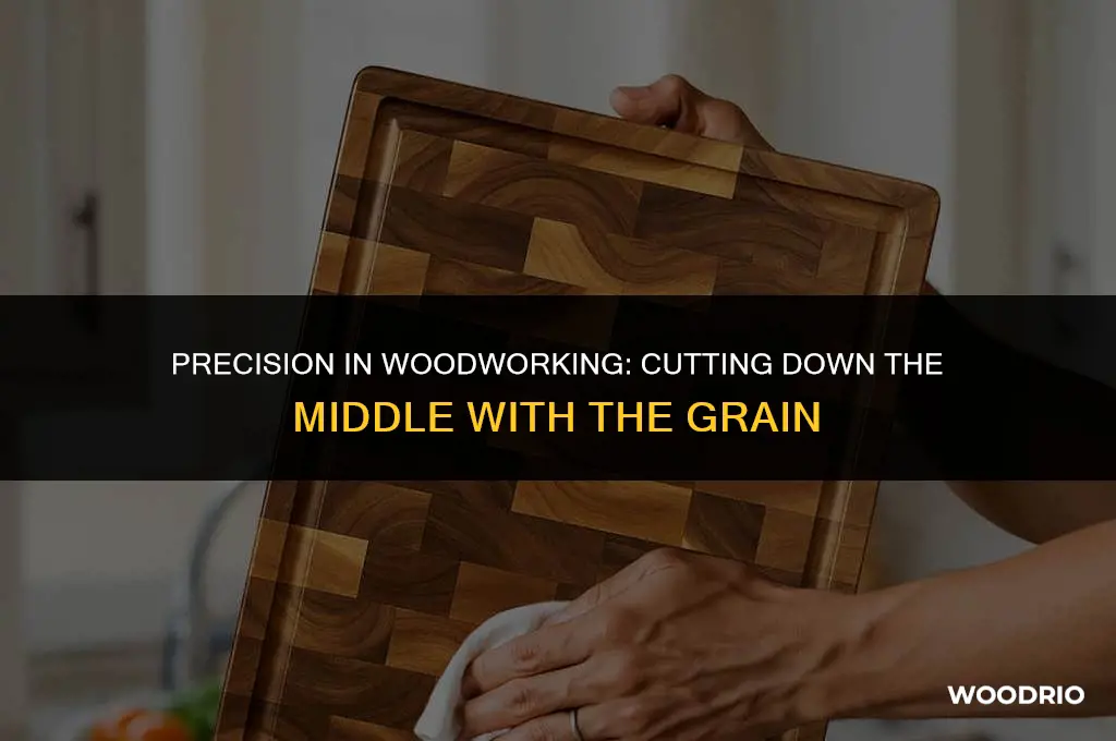can you cut down the middle with the grain wood