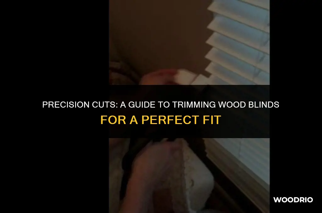 can you cut down wood blinds