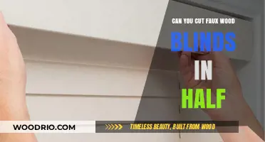 DIY Guide: Cutting Faux Wood Blinds in Half Safely