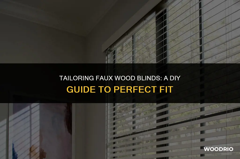 can you cut faux wood blinds to fit