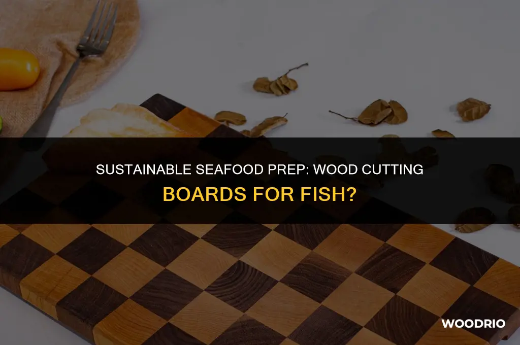can you cut fish on a wood cutting board