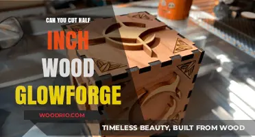 Crafting Precision: Cutting 1/2 Inch Wood with Glowforge