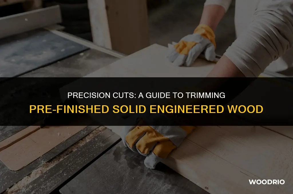 can you cut pre-finished solid engineered wood