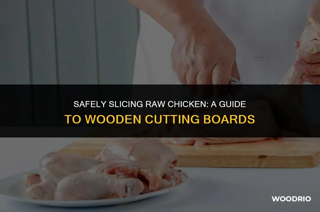 can you cut raw chicken on a wooden cutting board