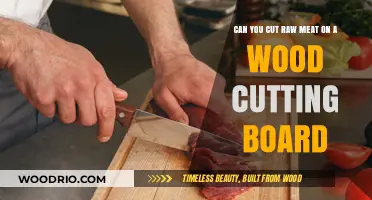 Safely Slicing Raw Meat: A Guide to Using Wooden Cutting Boards