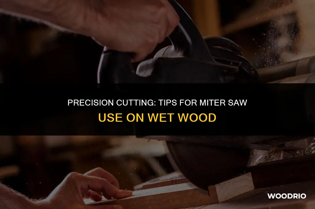 can you cut wet wood with a miter saw