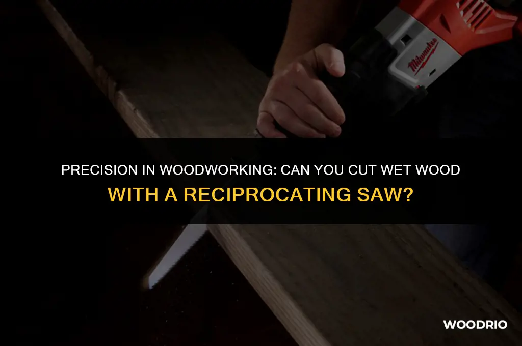 can you cut wet wood with a reciprocating saw
