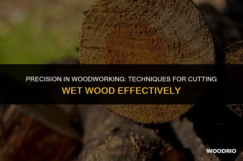 can you cut wet wood