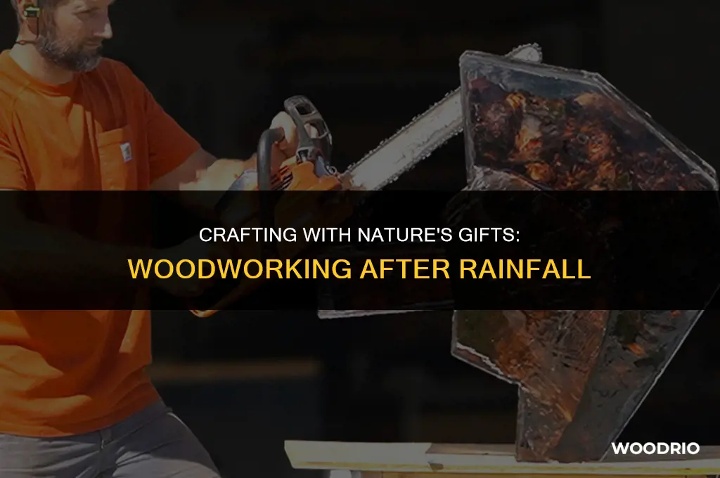 can you cut wood after it rains