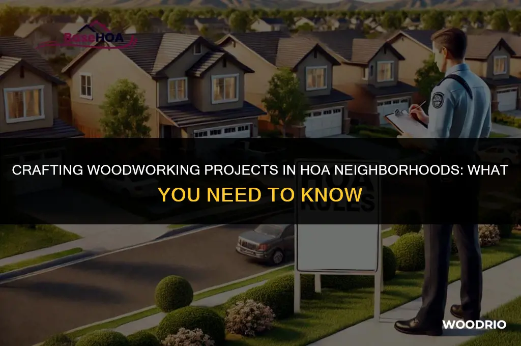 can you cut wood in a hoa neighborhood