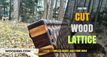 Crafting with Precision: A Guide to Cutting Wood Lattice