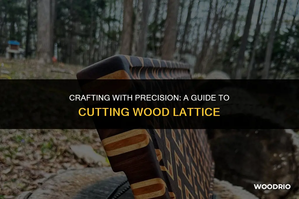 can you cut wood lattice