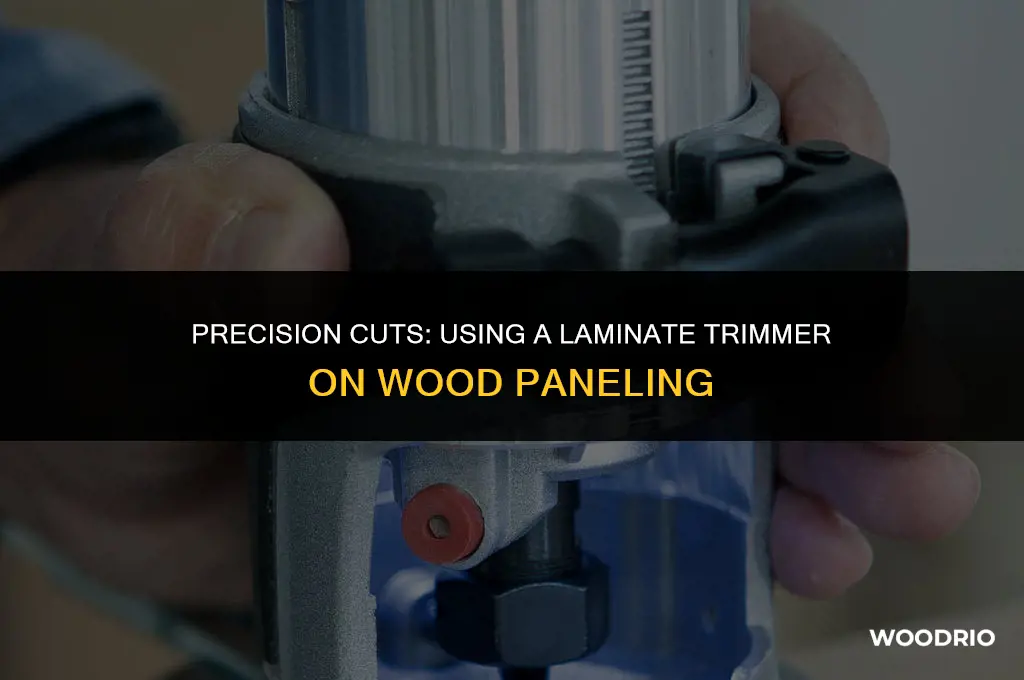 can you cut wood paneling with a laminate trimmer