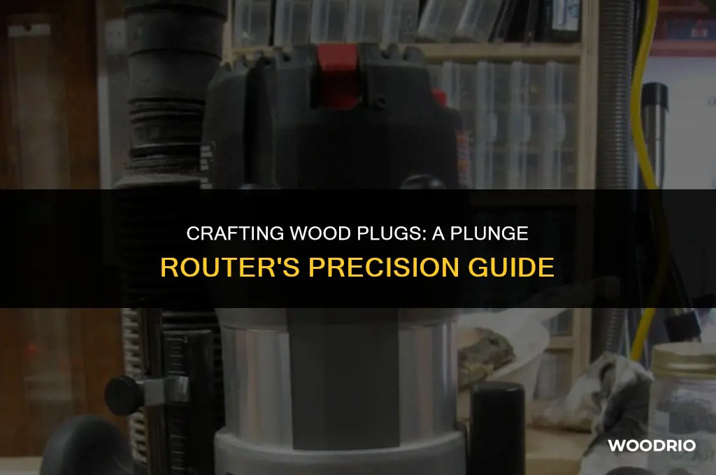 can you cut wood plugs with a plunge router