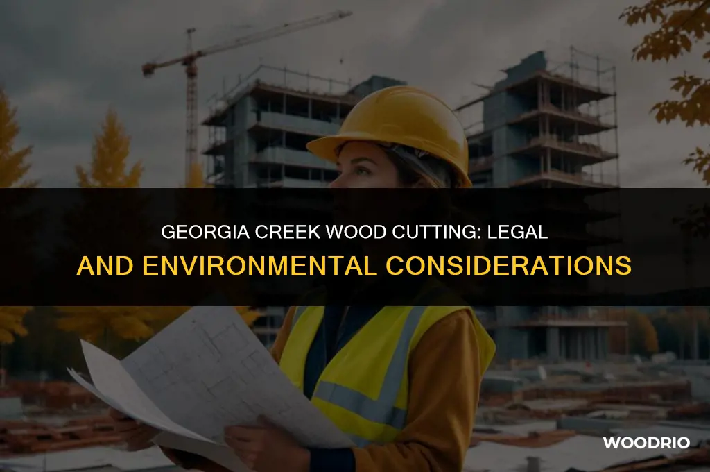can you cut wood that is in a creek georgia