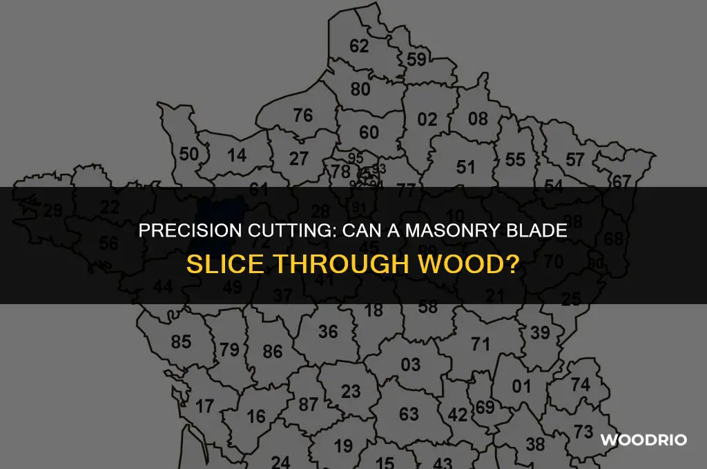 can you cut wood with a masonary blade