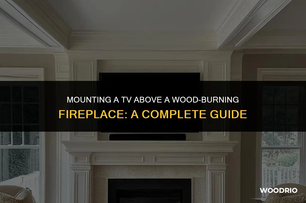 can you hang a tv over a wood burning fireplace
