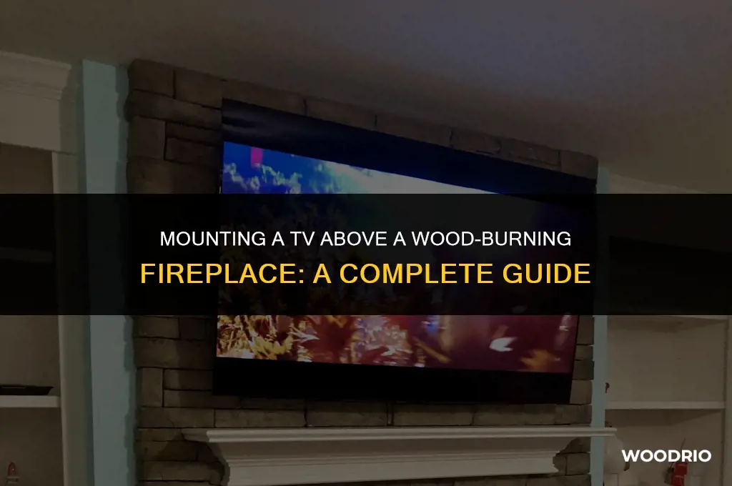can you mount a tv above a wood-burning fireplace