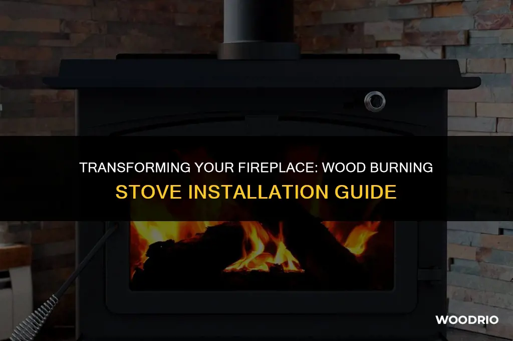 can you put a wood burning stove inside a fireplace