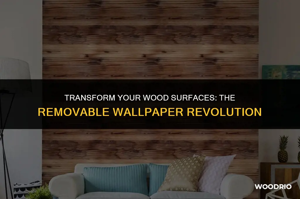 can you put removable wallpaper on wood