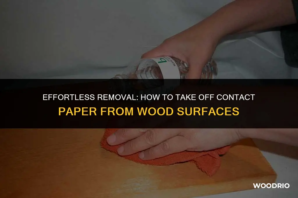 can you remove contact paper from wood
