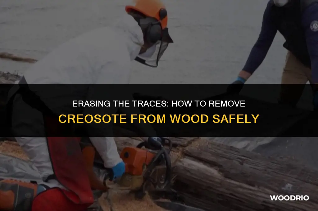 can you remove creosote from wood