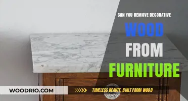 Revamping Your Furniture: A Guide to Removing Decorative Wood Accents